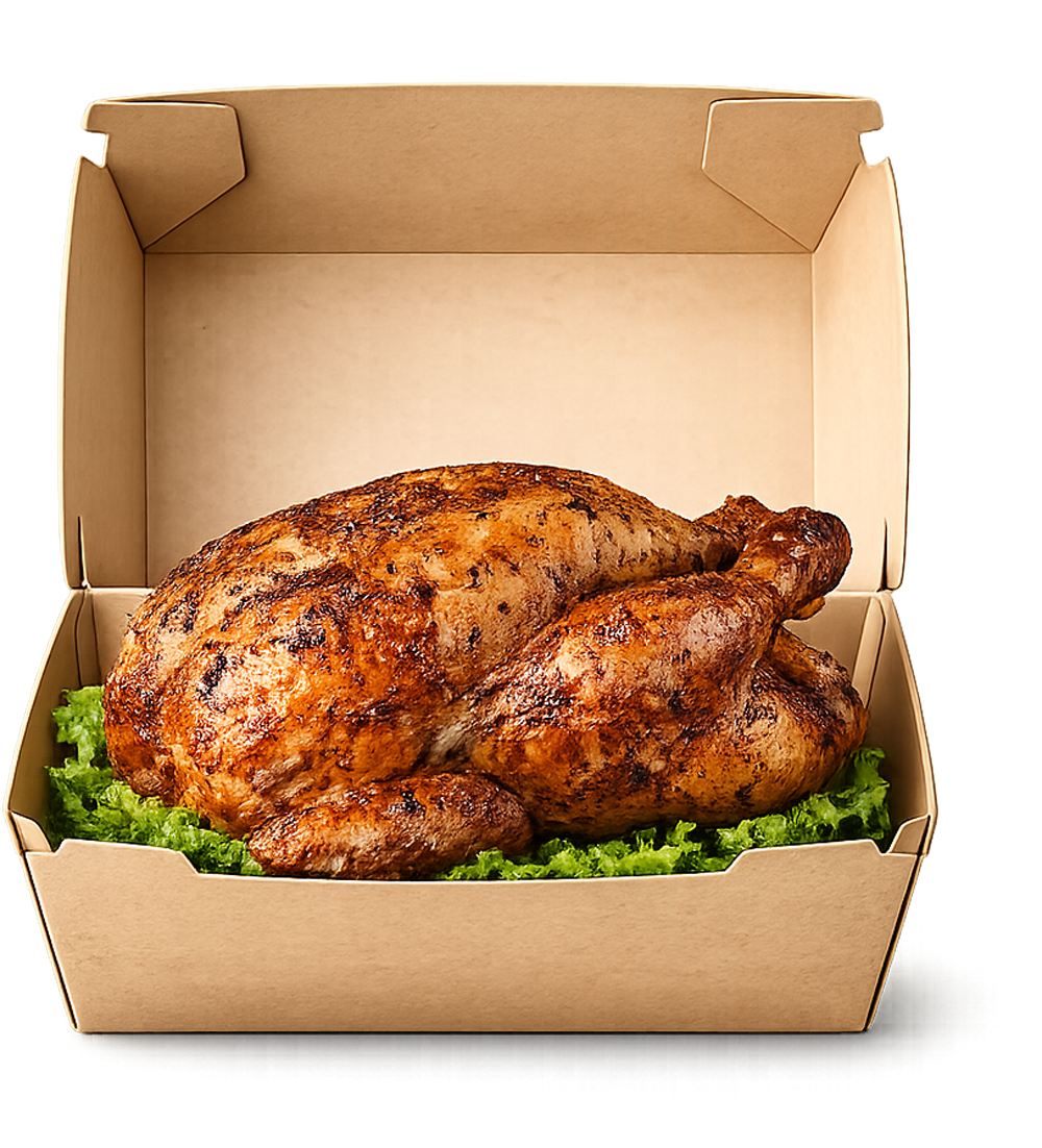En portion grillad kyckling